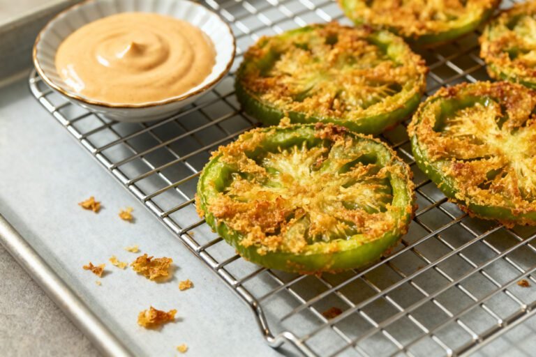 Easy Oven Fried Green Tomatoes Recipe | Crispy Southern Side