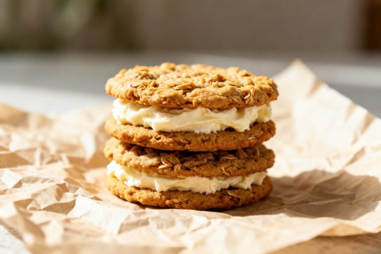 Homemade Oatmeal Cream Pies Recipe | Chewy Cookie Sandwich Treat