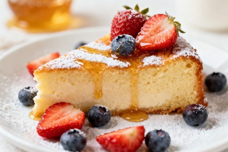 Light & Fluffy Greek Yogurt Cake Recipe | Easy Healthy Homemade Cake