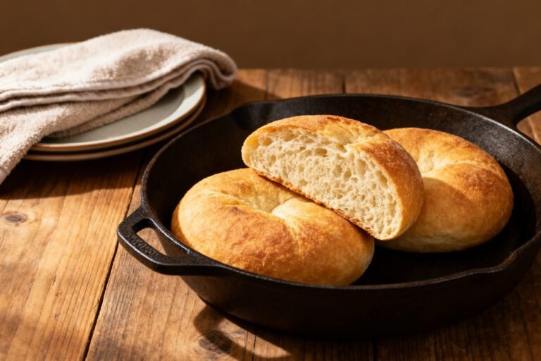 No Oven Stovetop Bread Recipe | Quick Fluffy Skillet Bread
