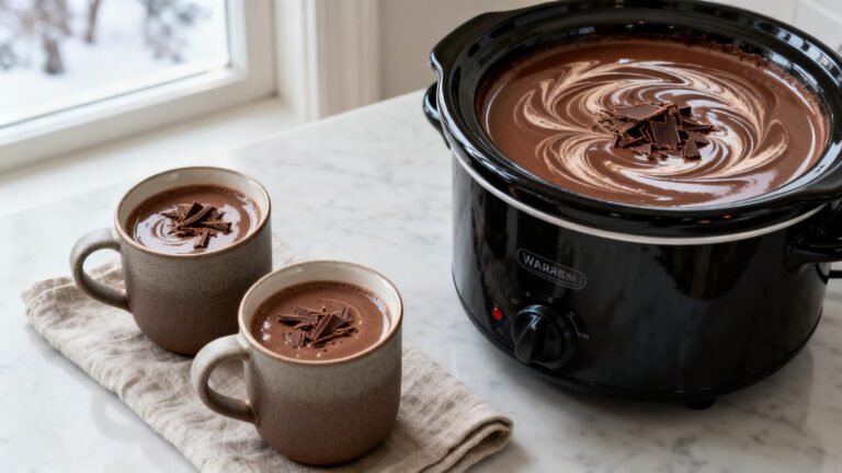 Easy Crockpot Hot Chocolate Recipe | Rich Homemade Classic Cocoa