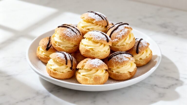 Easy Cream Puffs Recipe | Mini Bakery Style Puff Dessert