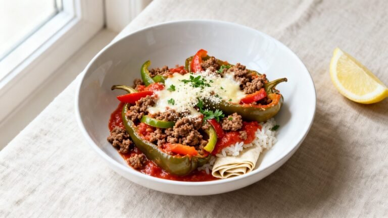 Unstuffed Peppers Recipe | Healthy Red Meat and Pepper Dinner