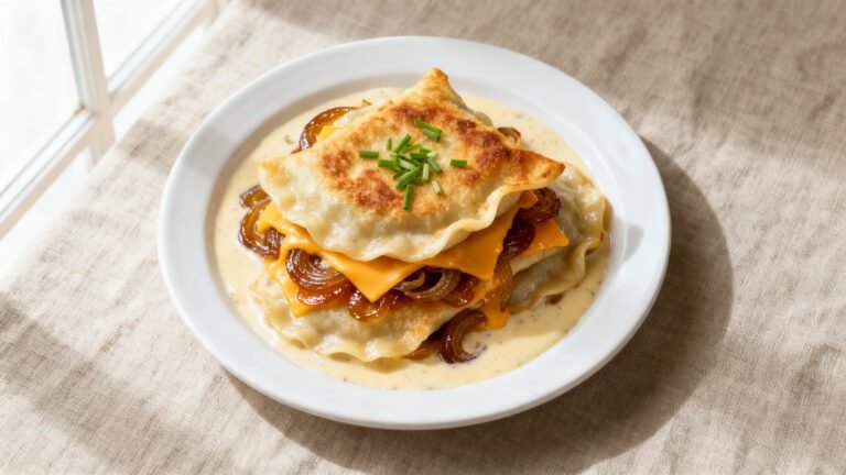 Lazy Pierogi Recipe | Lazy Slow Cooker Pierogi Casserole with Onions