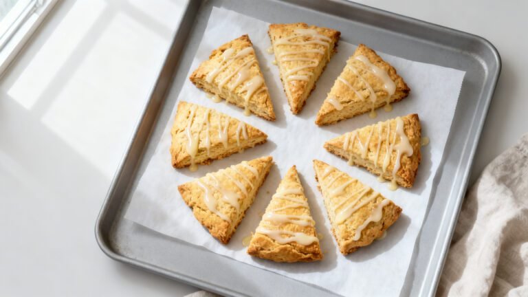 Simple Sweet Scones Recipe | Buttery Breakfast Scones With Icing