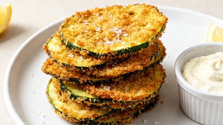 Crispy Fried Zucchini Recipe | Golden Zucchini Chips with Savory Crunch