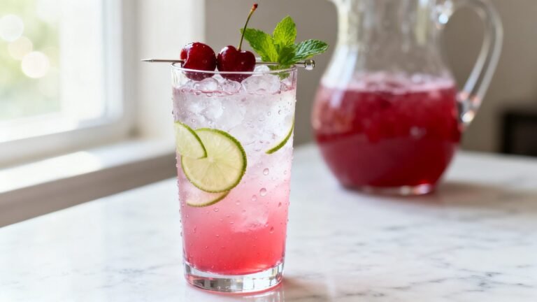 Refreshing Cherry Limeade Recipe | Homemade Summer Party Drink