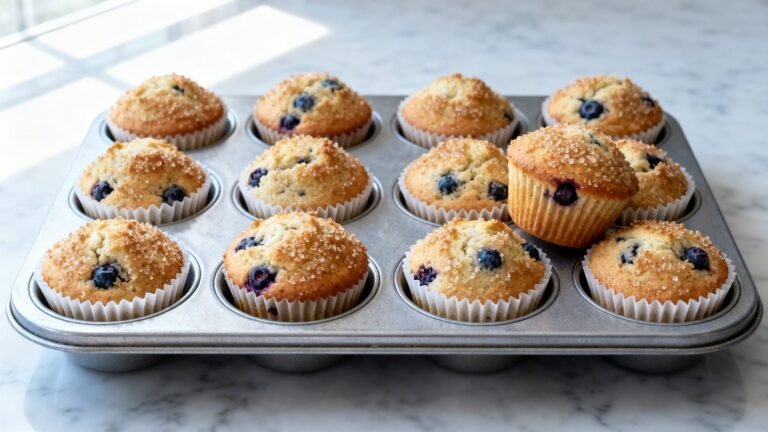 Best Blueberry Muffins Recipe | Fluffy Fresh Berry Breakfast Bake