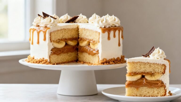 Decadent Banoffee Cake Recipe | Rich Banana Toffee Layer Cake