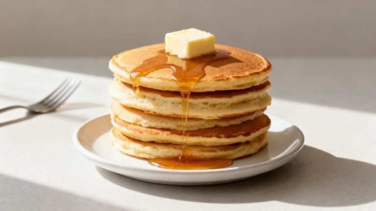 Fluffy Classic American Pancakes Recipe | Easy Homemade Breakfast Stack
