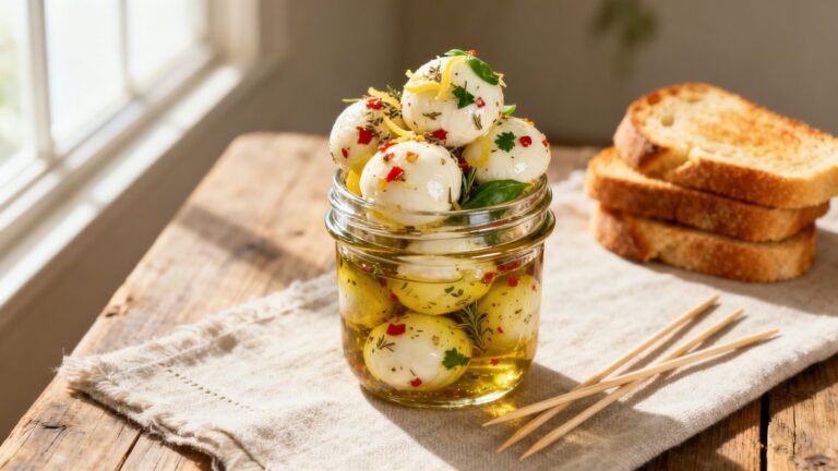 Pioneer Woman Marinated Mozzarella Balls Recipe | Easy Homemade Appetizer