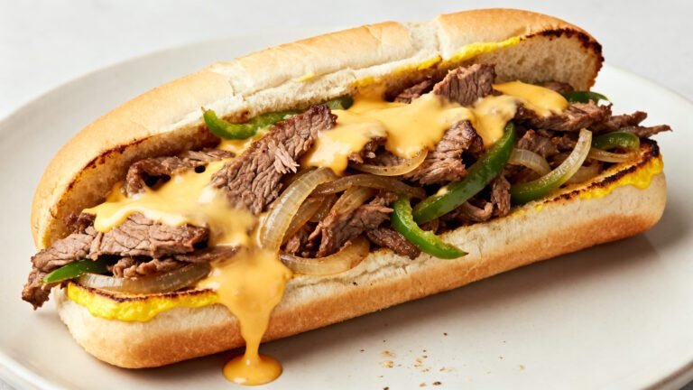 Easy Philly Cheese Steak Recipe | Classic Homemade Steak Sandwich