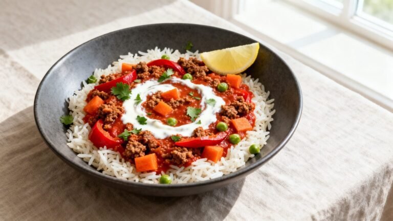 Savory Ground Lamb Curry | Healthy Cultural Dinner Recipe