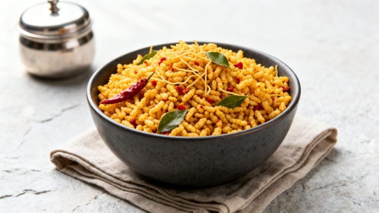 Easy Namkeen Murmura Recipe | Crunchy Indian Vegetarian Snack Mix