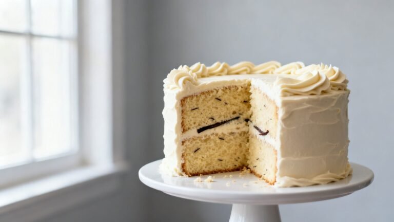 Moist Homemade Vanilla Cake Recipe | Classic Dessert With Vanilla Frosting