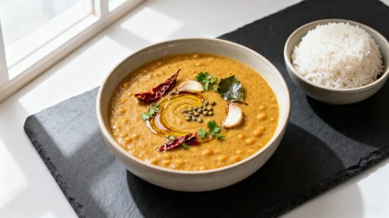 Hyderabadi Khatti Dal Recipe | Tangy Spicy Indian Tadka Dal Dish