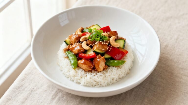 Easy Cashew Chicken Recipe | Healthy Chinese Stir Fry Dish