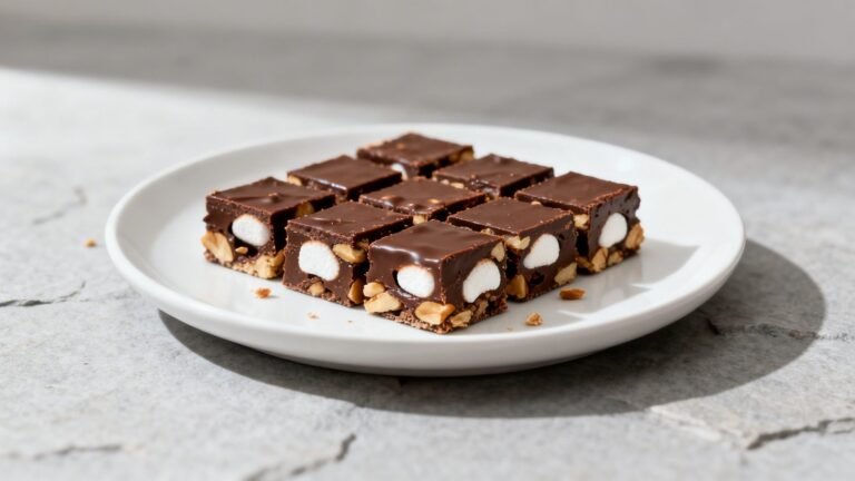 Quick Rocky Road Candy Recipe | Rich Chocolate Marshmallow Treats