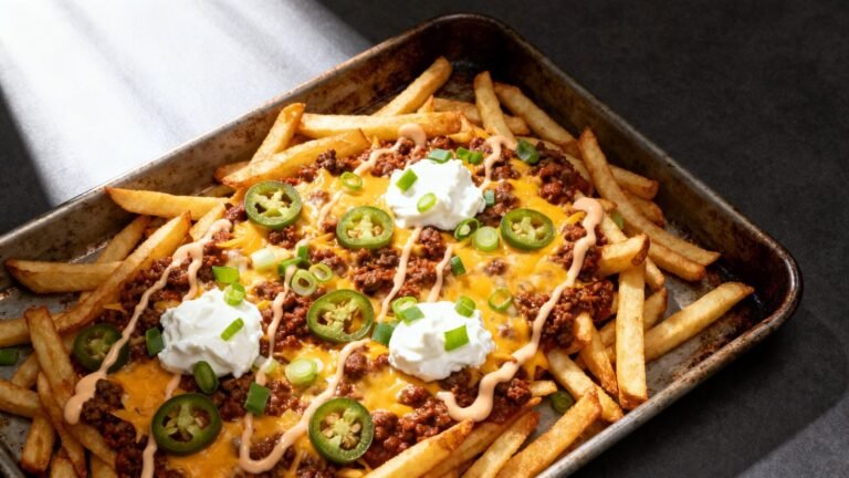 Chili Cheese Fries Recipe | Cheesy Comfort Food Dinner with Crispy Fries