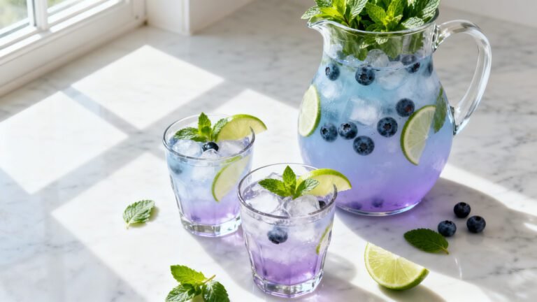 Blueberry Mojito Pitcher Recipe | Summer Cocktail for a Crowd