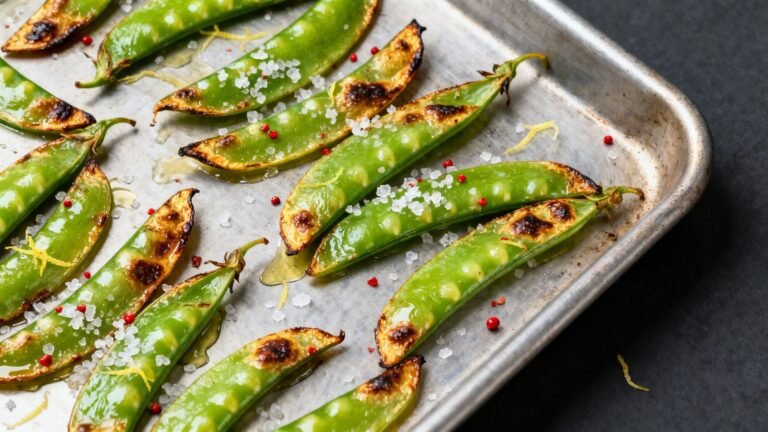 Crisp Roasted Snap Peas Recipe | Easy Sugar Pea Side Dish