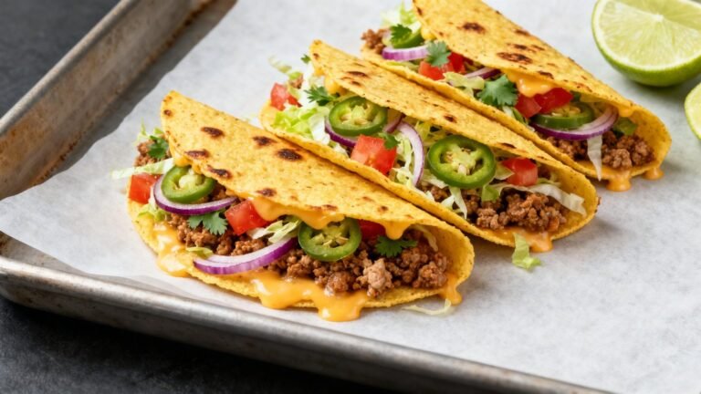 Oven Crisped Turkey Tacos | Savory Ground Turkey Taco Recipe