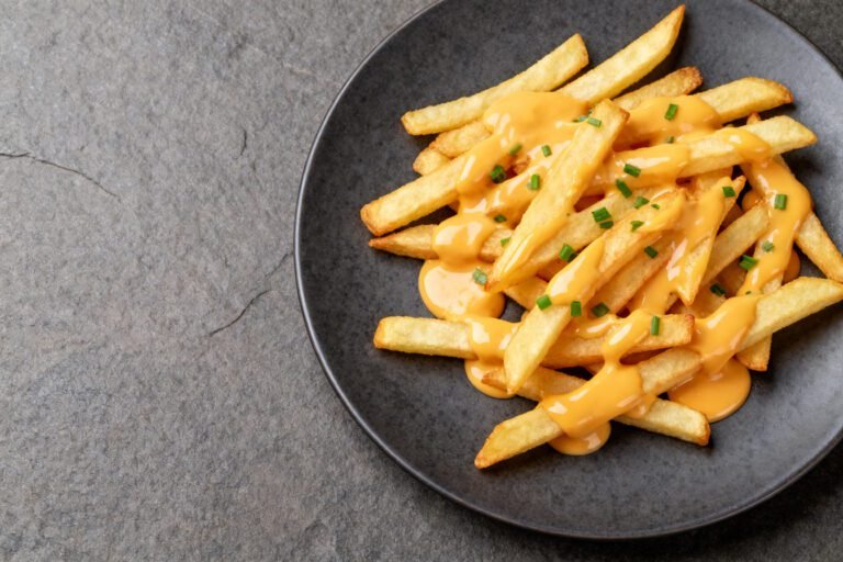 Ultimate Cheese Sauce for Fries Recipe | Thick Melty Cheese Garlic Sauce