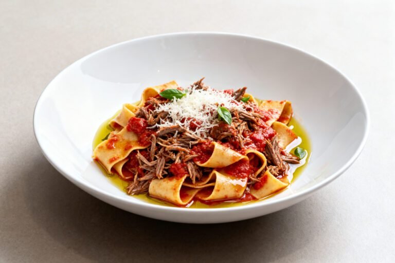 Slow Cooker Beef Ragu Recipe | Tender Italian Crockpot Beef Pasta Sauce