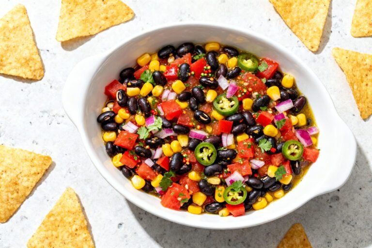 The Best Cowboy Caviar Recipe | Fresh Healthy Black Bean Dip Idea