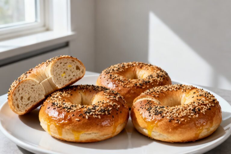 Easy 3 Ingredient Protein Bagels | Healthy Air Fryer Bagel Recipe