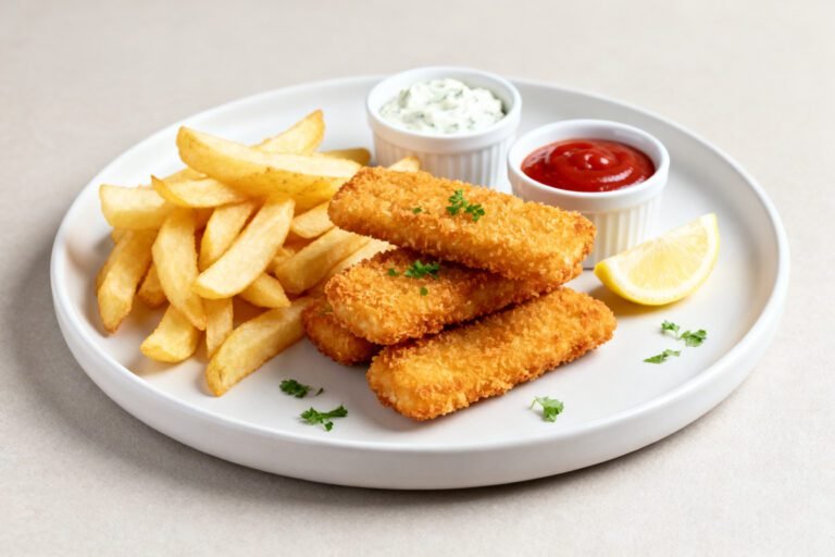 Crispy Fish Fingers and Chips Recipe | Easy Homemade Fish and Chips