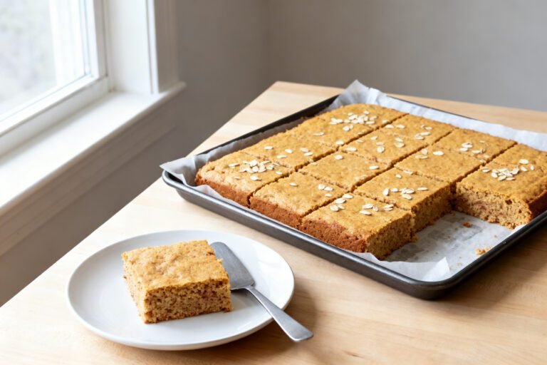 Easy Oats Cake Recipe | Soft Healthy Homemade Oat Flour Cake Dessert