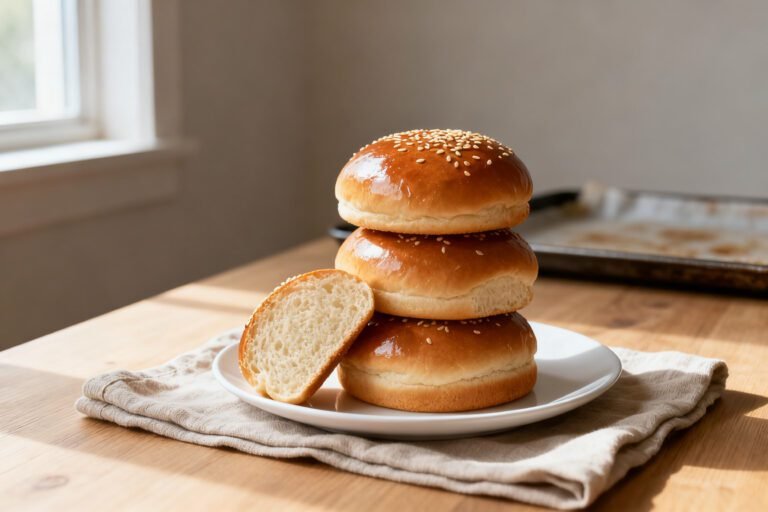 Soft Homemade Hamburger Buns Recipe | Fluffy Burger Bread from Scratch