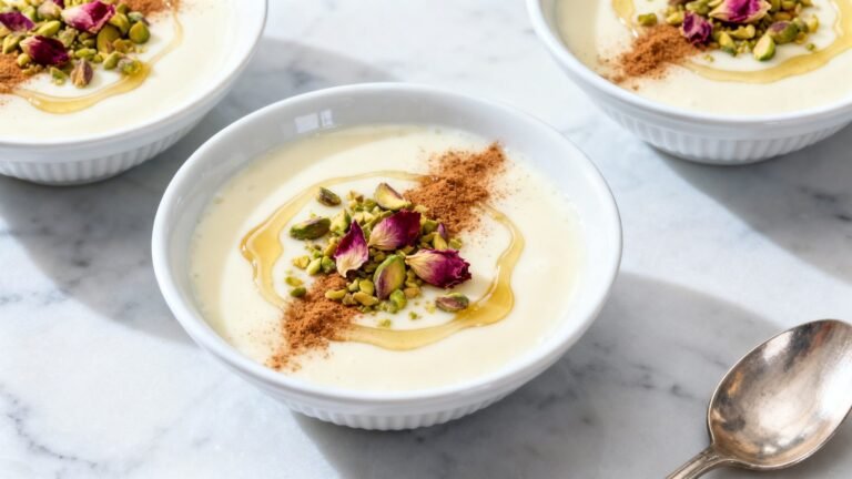 Easy Arabian Pudding Recipe | Creamy Middle Eastern Dessert