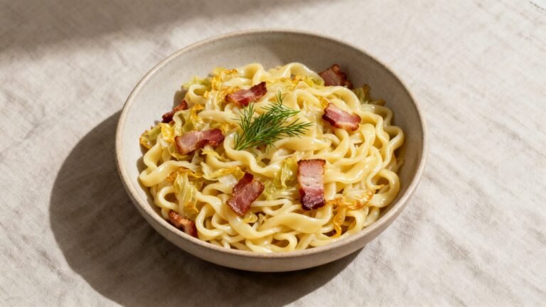 Easy Haluski Recipe | Traditional Polish Haluski With Bacon