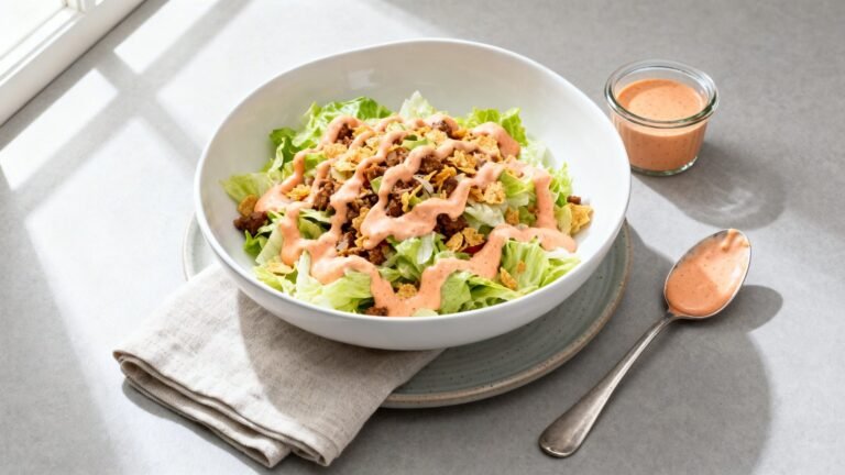 Easy Dressing for Taco Salad | Creamy Salsa Taco Salad Dressing