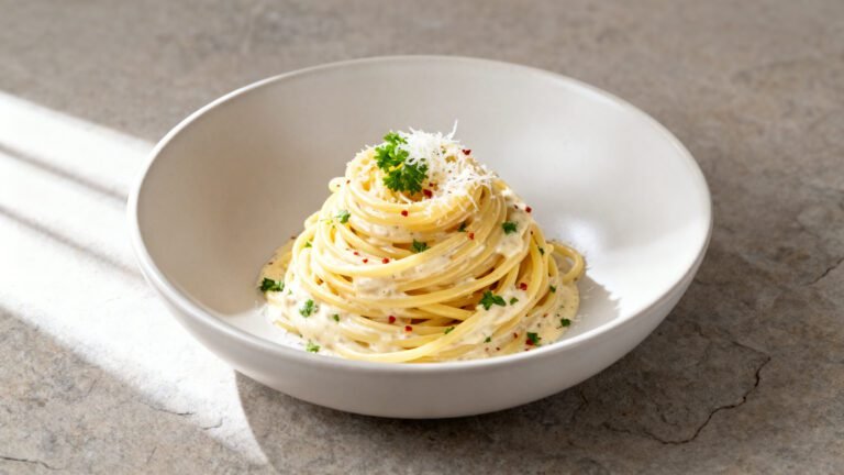 Creamy Garlic Butter Pasta Recipe | Easy Garlic Spaghetti Dinner