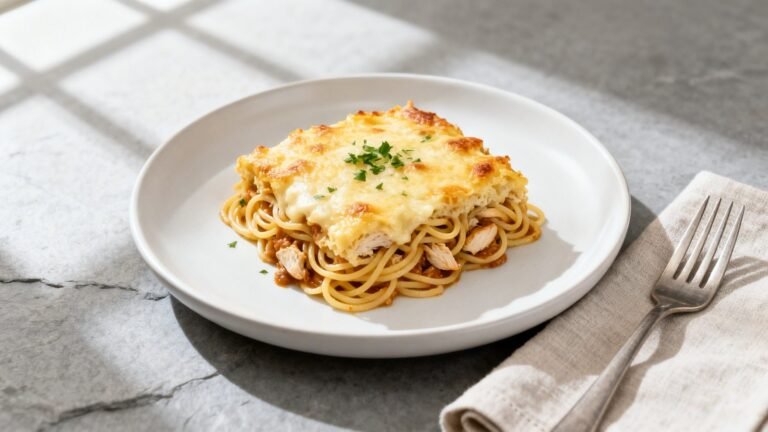 Southern Chicken Spaghetti Recipe | Creamy Cheesy Family Dinner