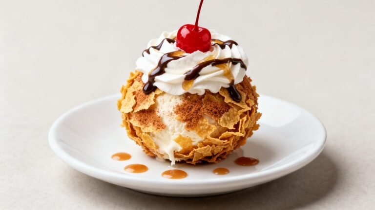 How to Make Fried Ice Cream | Crispy Mexican Fried Ice Cream Dessert