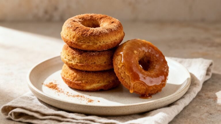 Baked Applesauce Donuts Recipe | Healthy Homemade Baked Donuts