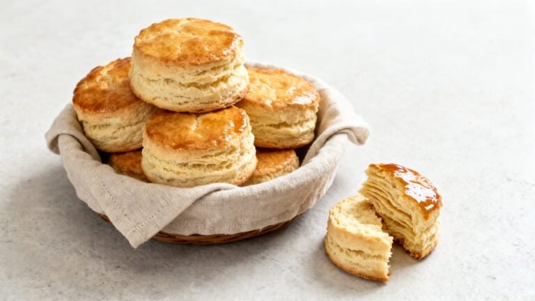 Easy Homemade Biscuits Recipe | Fluffy Buttery Biscuits No Buttermilk