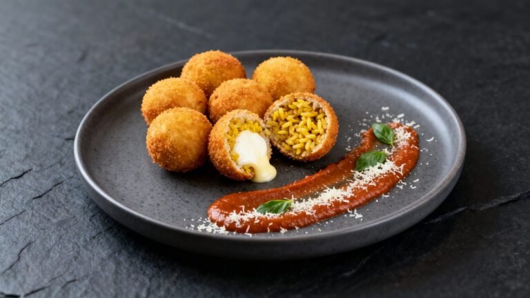 Arancini Recipe | Crispy Sicilian Rice Balls Italian Appetizer