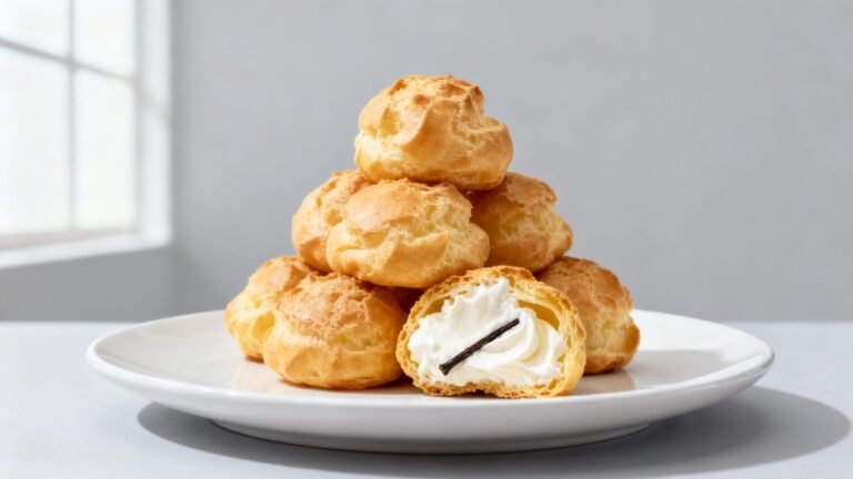 Best Cream Puffs Recipe | Fluffy Homemade Cream Puff Filling