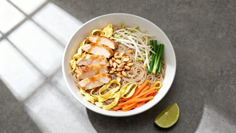 Chicken Pad Thai Recipe | Easy Rice Noodle Dinner with Bold Sauce