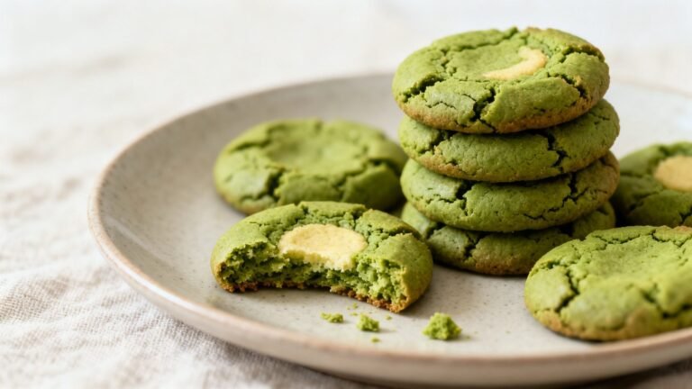 Matcha Cookies Recipe | Chewy Green Tea Cookies with Sweet Matcha