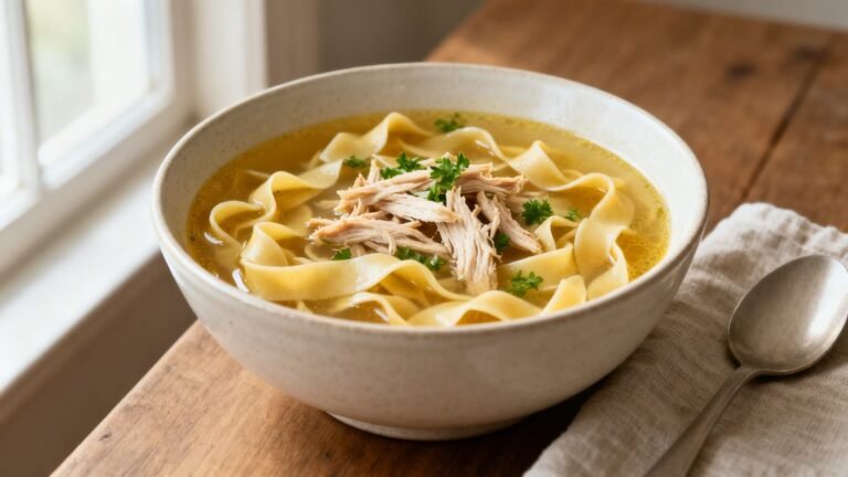 Homemade Chicken Noodles Recipe | Rustic Egg Noodles for Soup