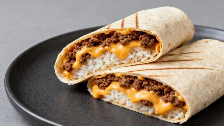 Copycat Taco Bell Beefy Melt Burrito | Cheesy Ground Beef Dinner