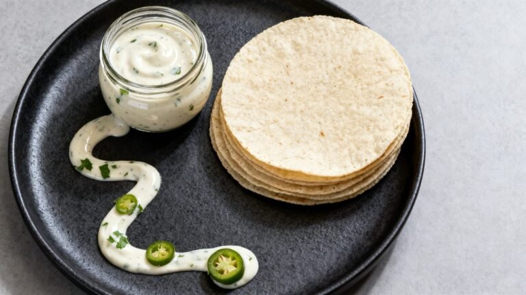 Creamy Mexican White Sauce Recipe | Tangy Taco Drizzle and Dip