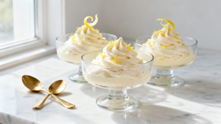 No-Bake Lemon Mousse Recipe | Creamy Mascarpone Lemon Dessert