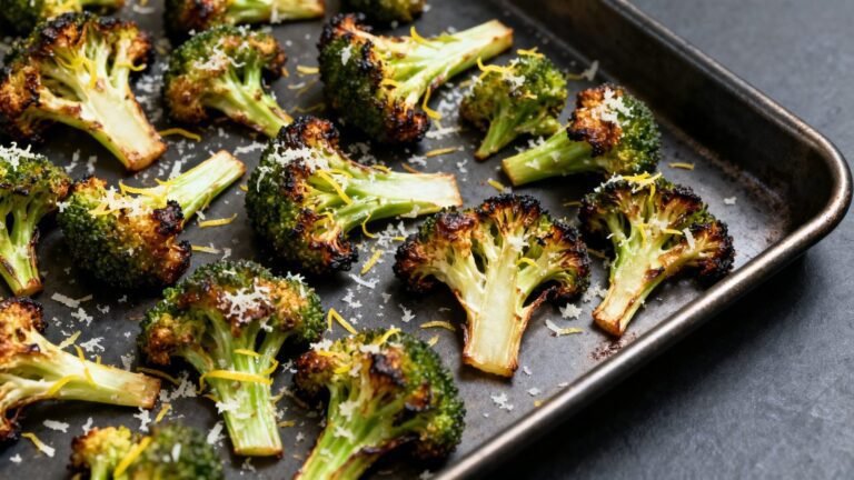 Best Baked Broccoli Recipe | Crispy Sheet Pan Broccoli Side